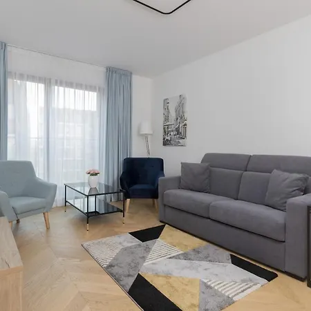Warsaw Praga Okrzei Apartment By The River By Noclegi Renters Exterior foto